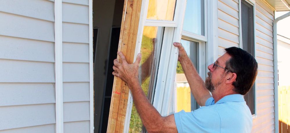 Windows glass installation